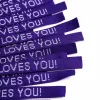 Bracelet Woven God Loves You Purple- Swanson Christian Products