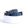 Bracelet Woven God Loves You Delta Blue- Swanson Christian Products