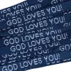 Bracelet Woven God Loves You Delta Blue- Swanson Christian Products