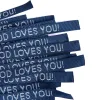 Bracelet Woven God Loves You Delta Blue- Swanson Christian Products
