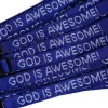 Bracelet Woven God Is Awesome Royal Blue- Swanson Christian Products