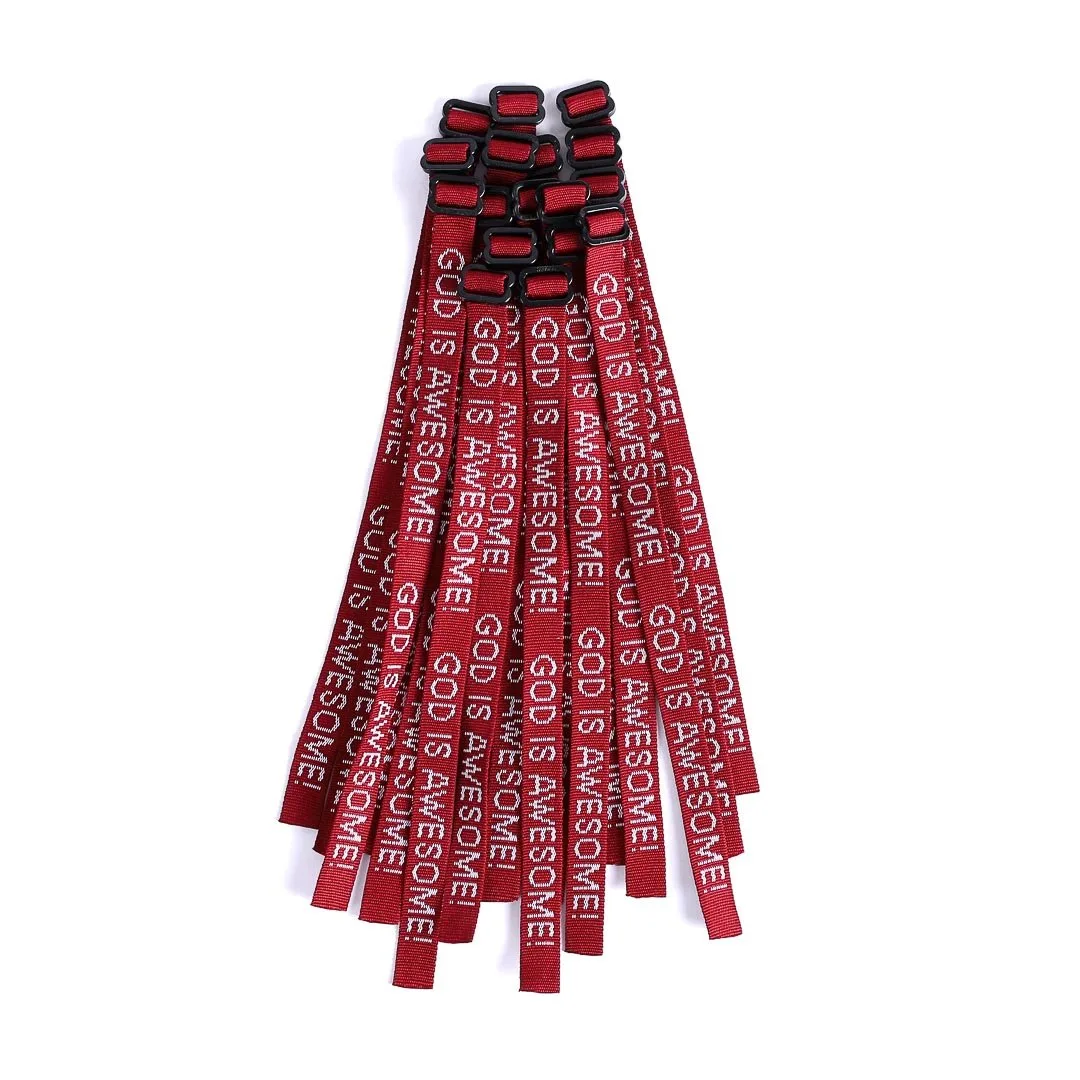 Bracelet Woven God Is Awesome Maroon- Swanson Christian Products