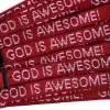 Bracelet Woven God Is Awesome Maroon- Swanson Christian Products