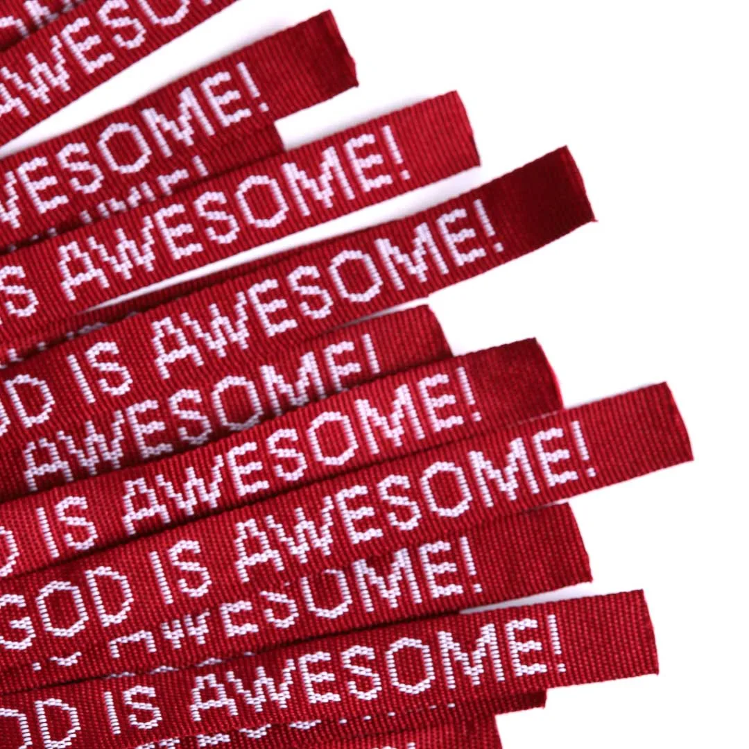 Bracelet Woven God Is Awesome Maroon- Swanson Christian Products
