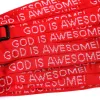 Bracelet Woven God Is Awesome Red- Swanson Christian Products