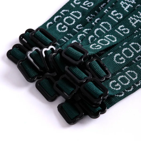 Bracelet Woven God Is Awesome Hunter Green- Swanson Christian Products