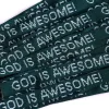 Bracelet Woven God Is Awesome Hunter Green- Swanson Christian Products