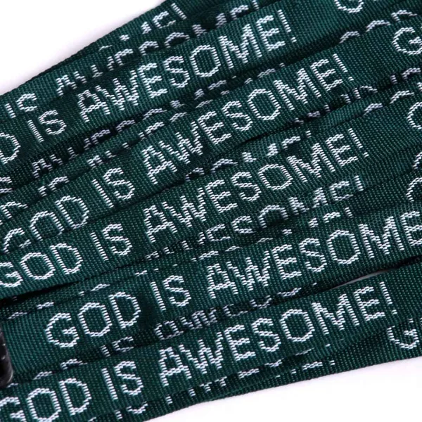 Bracelet Woven God Is Awesome Hunter Green- Swanson Christian Products