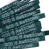 Bracelet Woven God Is Awesome Hunter Green- Swanson Christian Products