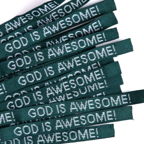 Bracelet Woven God Is Awesome Hunter Green- Swanson Christian Products