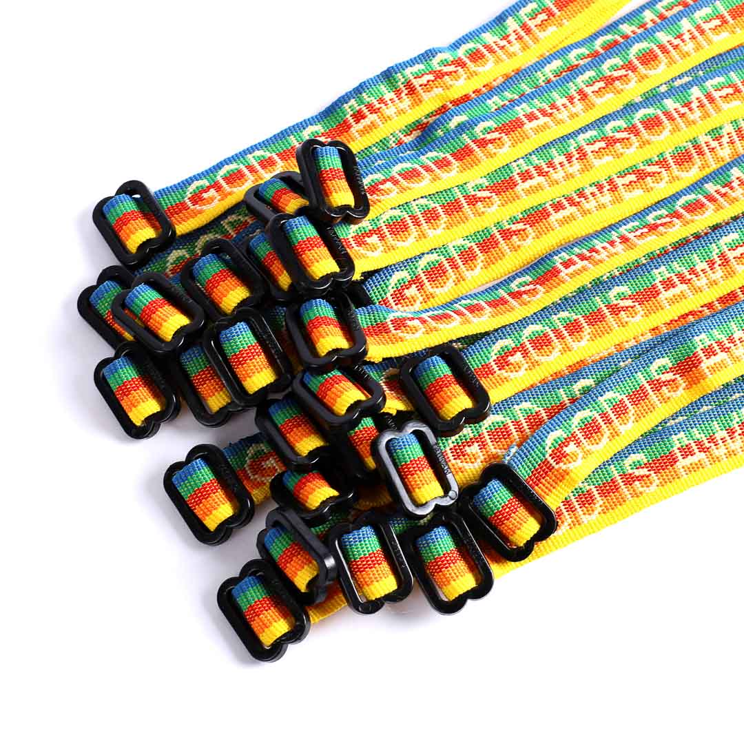 Bracelet Woven God Is Awesome Rainbow- Swanson Christian Products