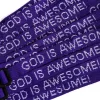 Bracelet Woven God Is Awesome Purple- Swanson Christian Products