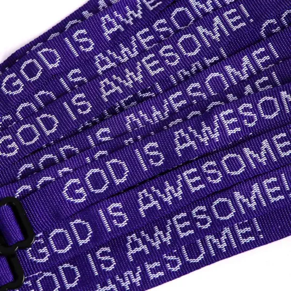 Bracelet Woven God Is Awesome Purple- Swanson Christian Products