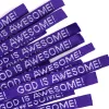Bracelet Woven God Is Awesome Purple- Swanson Christian Products