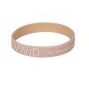 Peach Silicone Bracelet WWJD He Would Love First - Pack of 12 | Swanson Christian Products