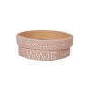 Peach Silicone Bracelet WWJD He Would Love First - Pack of 12 | Swanson Christian Products