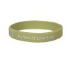 Sage Silicone Bracelet - WWJD He Would Love First - Pack of 12 | Swanson Christian Products