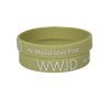 Sage Silicone Bracelet - WWJD He Would Love First - Pack of 12 | Swanson Christian Products