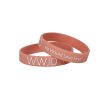 Terracotta Silicone Bracelet - WWJD He Would Love First - Pack of 12 | Swanson Christian Products