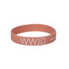 Terracotta Silicone Bracelet - WWJD He Would Love First - Pack of 12 | Swanson Christian Products