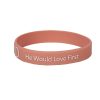 Terracotta Silicone Bracelet - WWJD He Would Love First - Pack of 12 | Swanson Christian Products