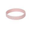 Blush Silicone Bracelet - WWJD He Would Love First - Pack of 12 | Swanson Christian Products