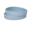 Blue Silicone Bracelet - WWJD He Would Love First - Pack of 12 | Swanson Christian Products