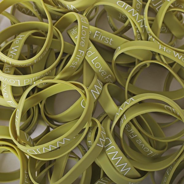 Bracelet Silicone - Wwjd He Would - Sage - Pk100 | Swanson Christian Products