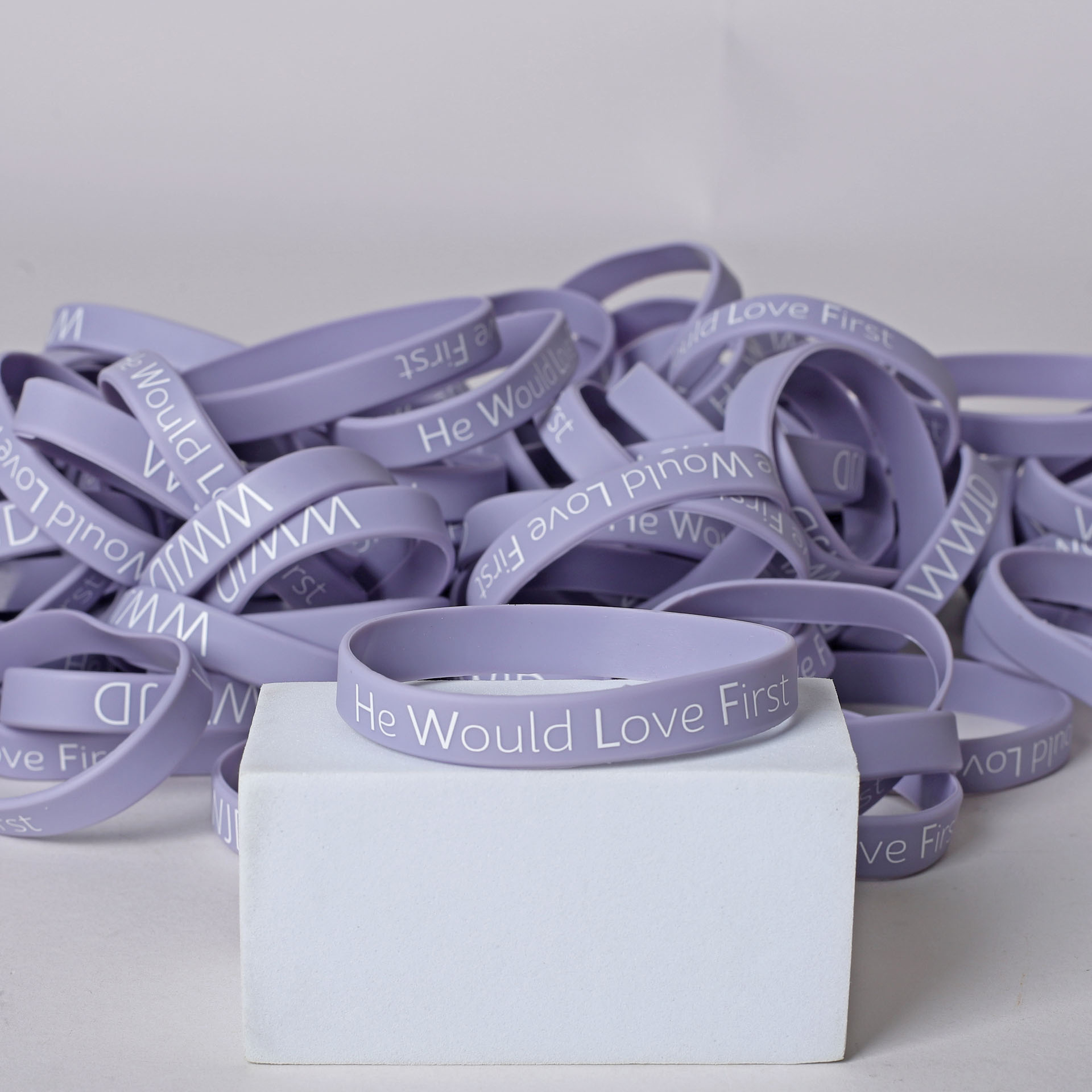 Bracelet Silicone Wwjd He Would - Violet Pk100 | Swanson Christian Products