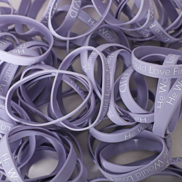 Bracelet Silicone Wwjd He Would - Violet Pk100 | Swanson Christian Products