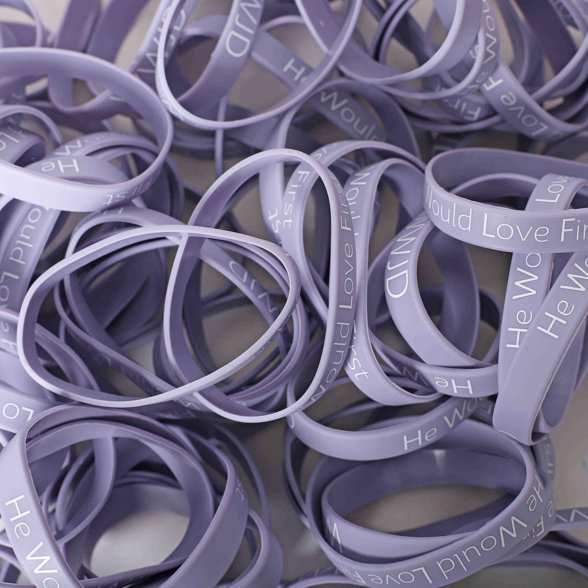 Bracelet Silicone Wwjd He Would - Violet Pk100 | Swanson Christian Products
