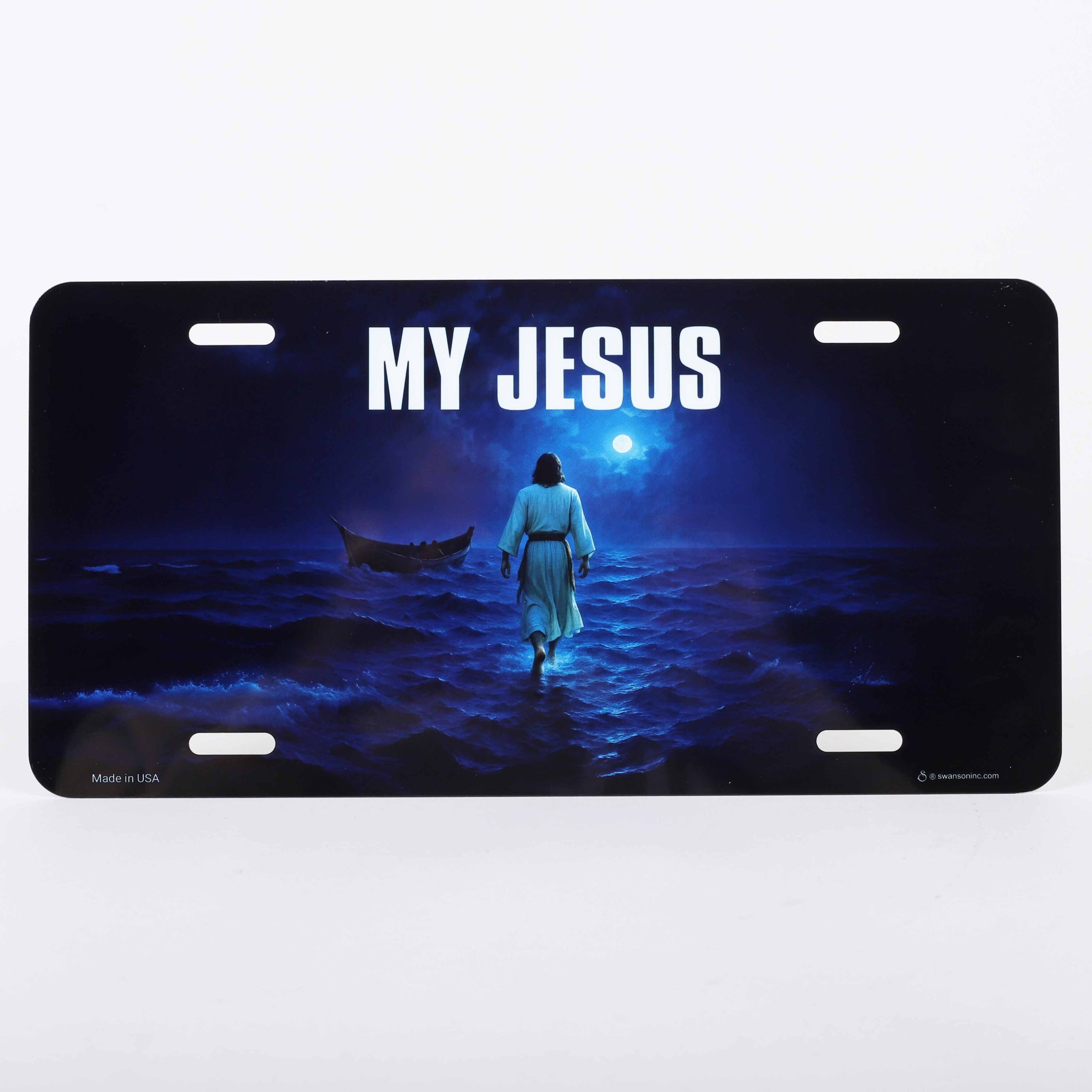 Autotag - Jesus Walks On Water - Christian License Plate - Image 2