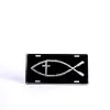 Autotag Deluxe fish Cross Silver- Swanson Christian Products
