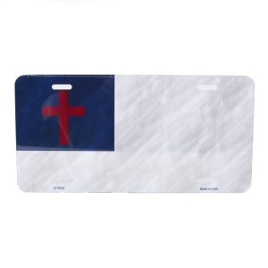Autotag Christian Flag