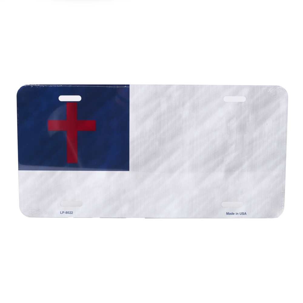 Autotag Christian Flag
