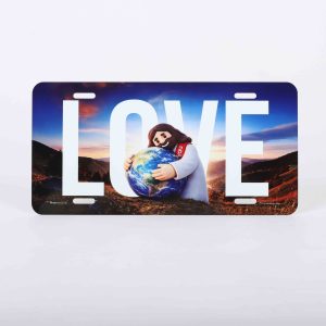 Autotag – Jesus Loves The World – Christian License Plate