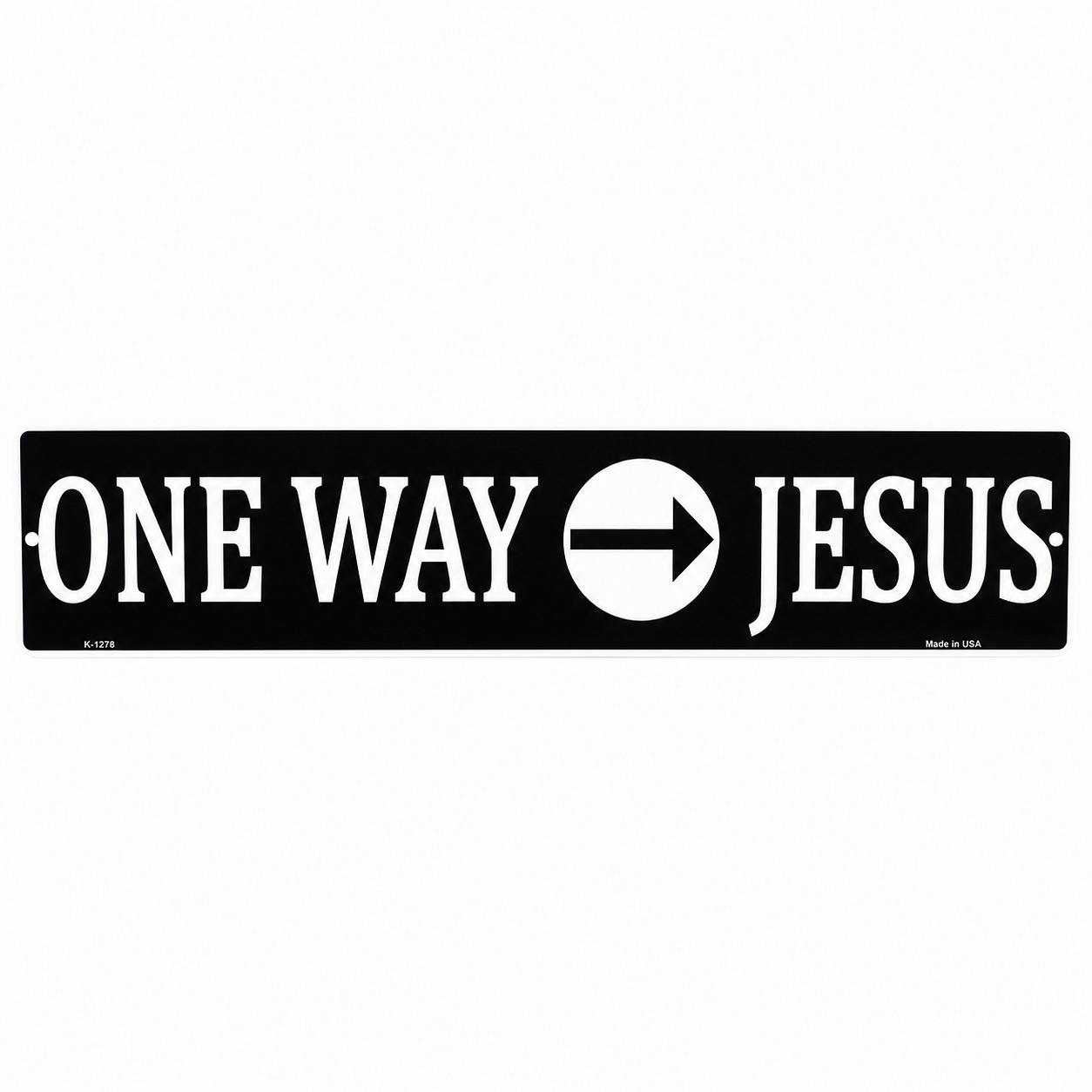 One Way Jesus Street Sign Metal Wall Sign