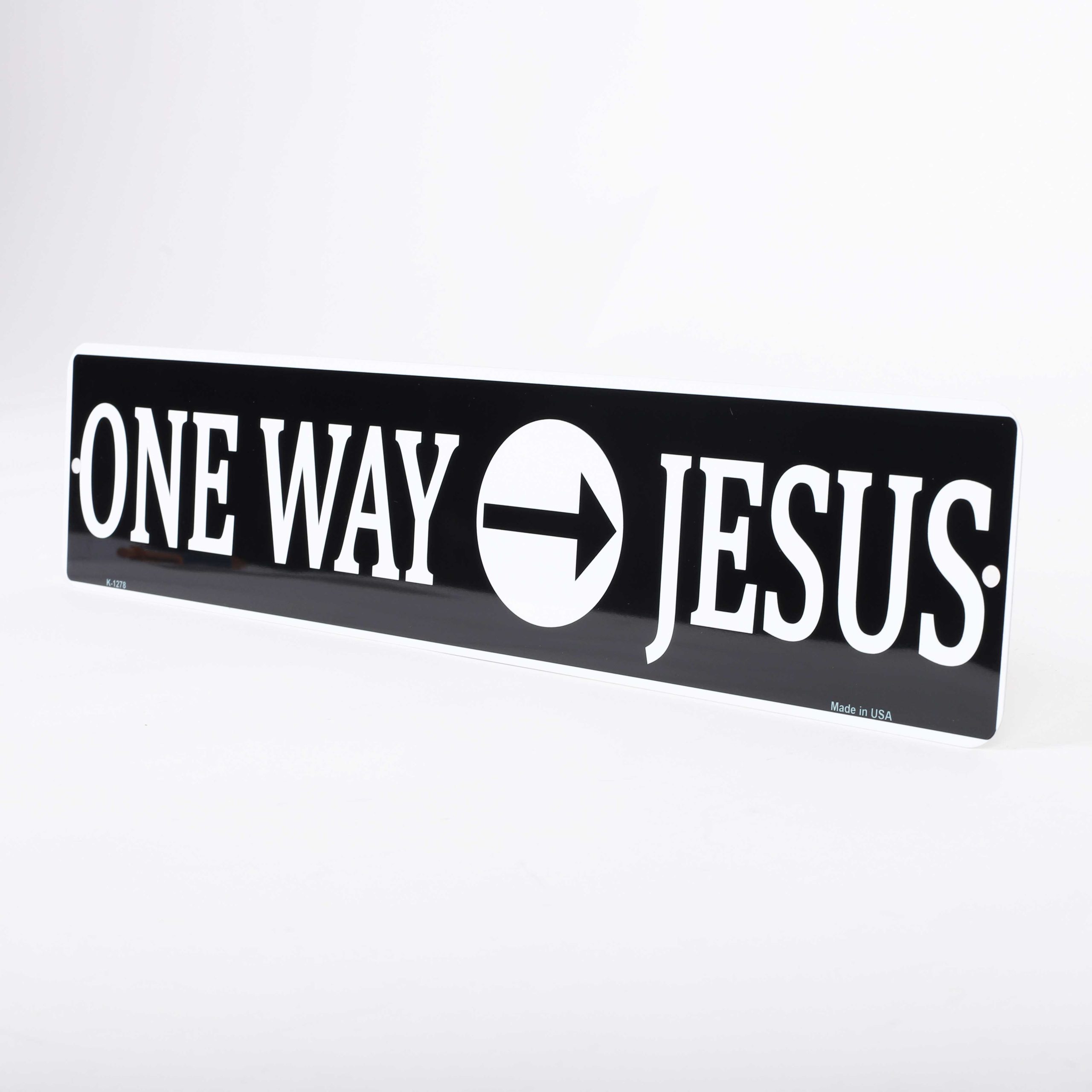 One Way Jesus Street Sign Metal Wall Sign - Image 3