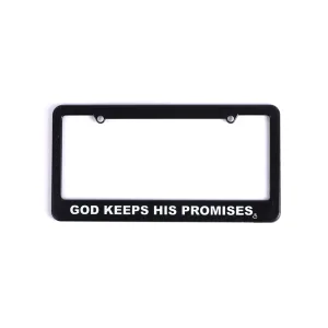 "I'm Not Spoiled, Just Blessed" License Plate Frame – Black – Car Plate Frames Brand