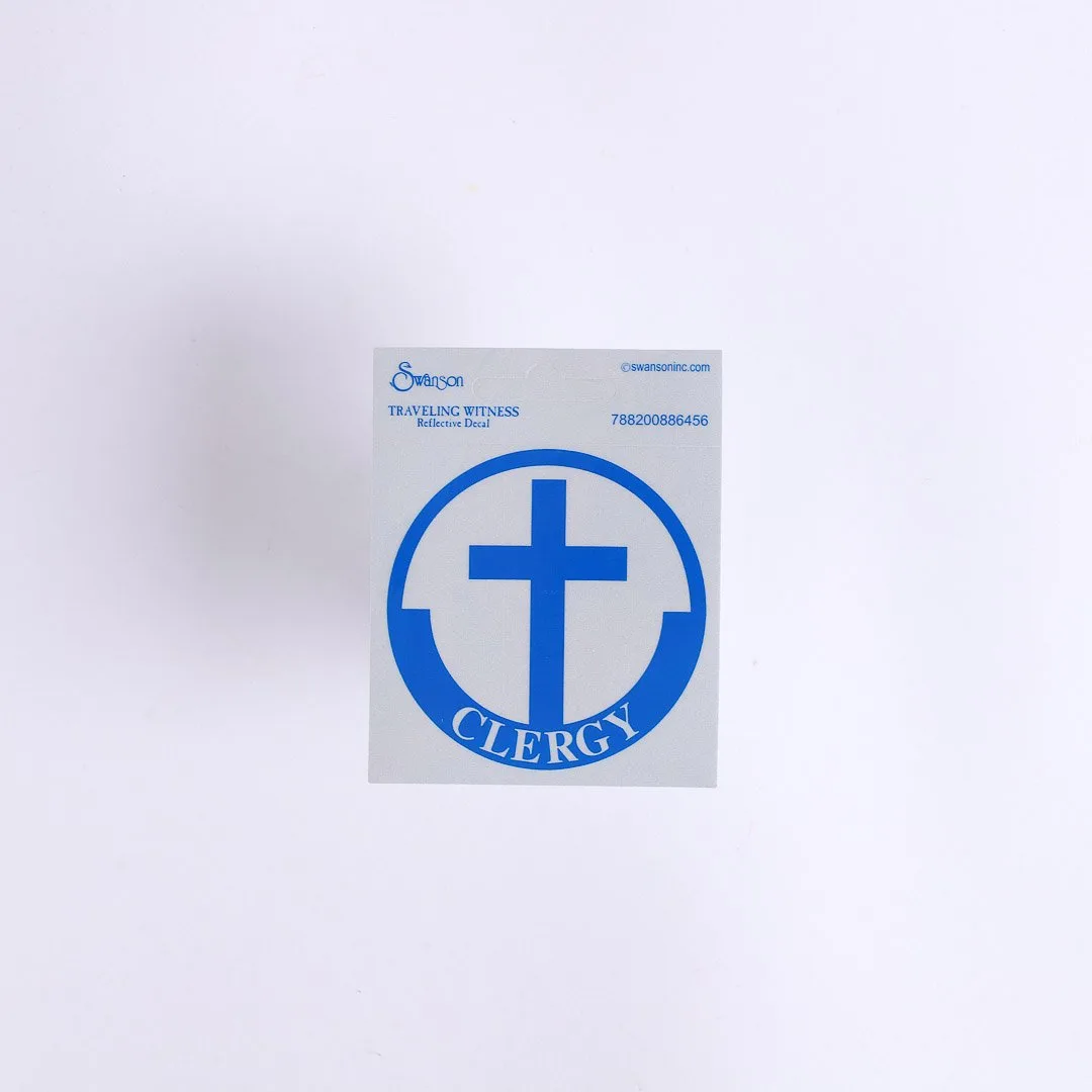 Clergy Scotch Reflective Sticker Pk 6 | Swanson Christian Products