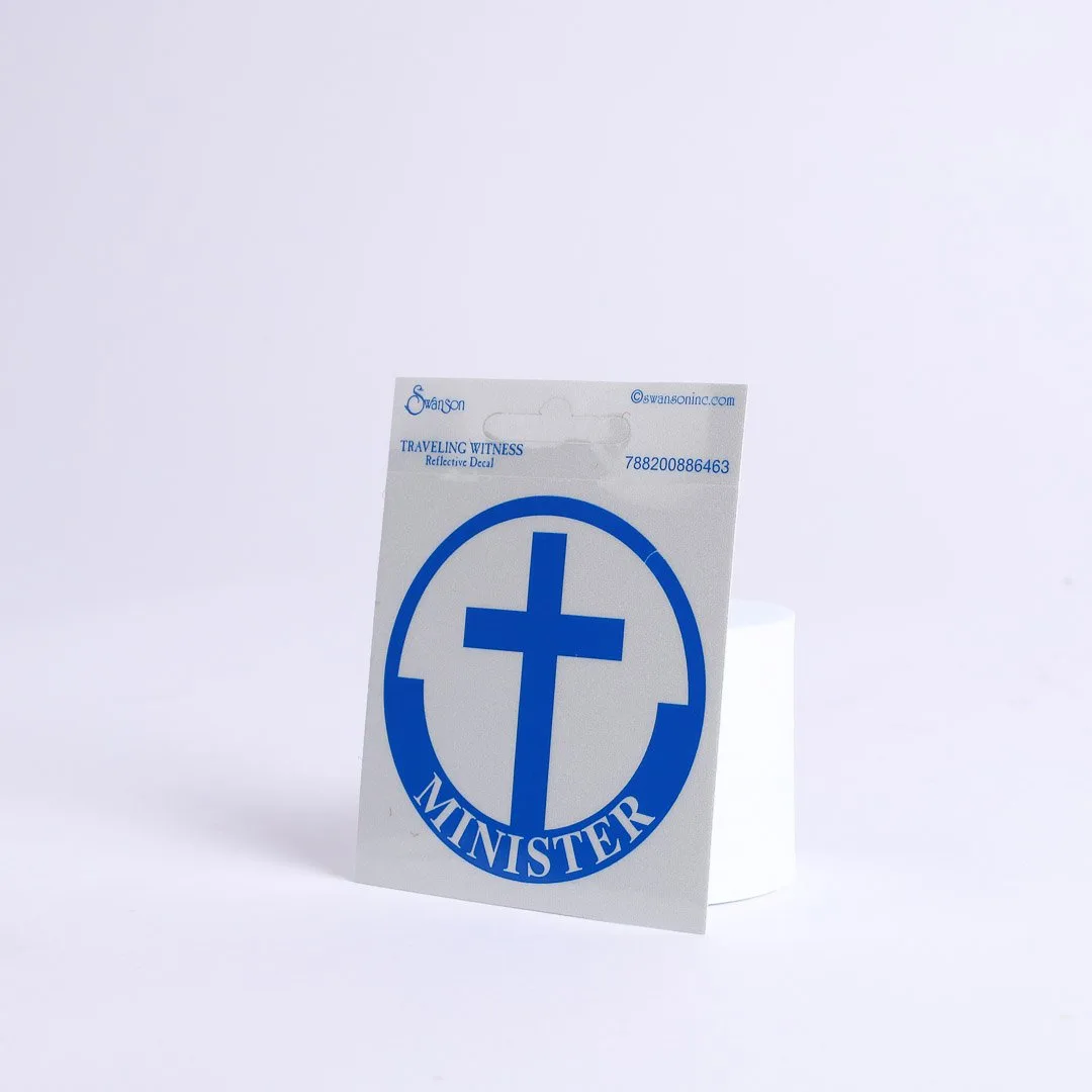Minister Scotch Reflective Sticker Pk 6 | Swanson Christian Products