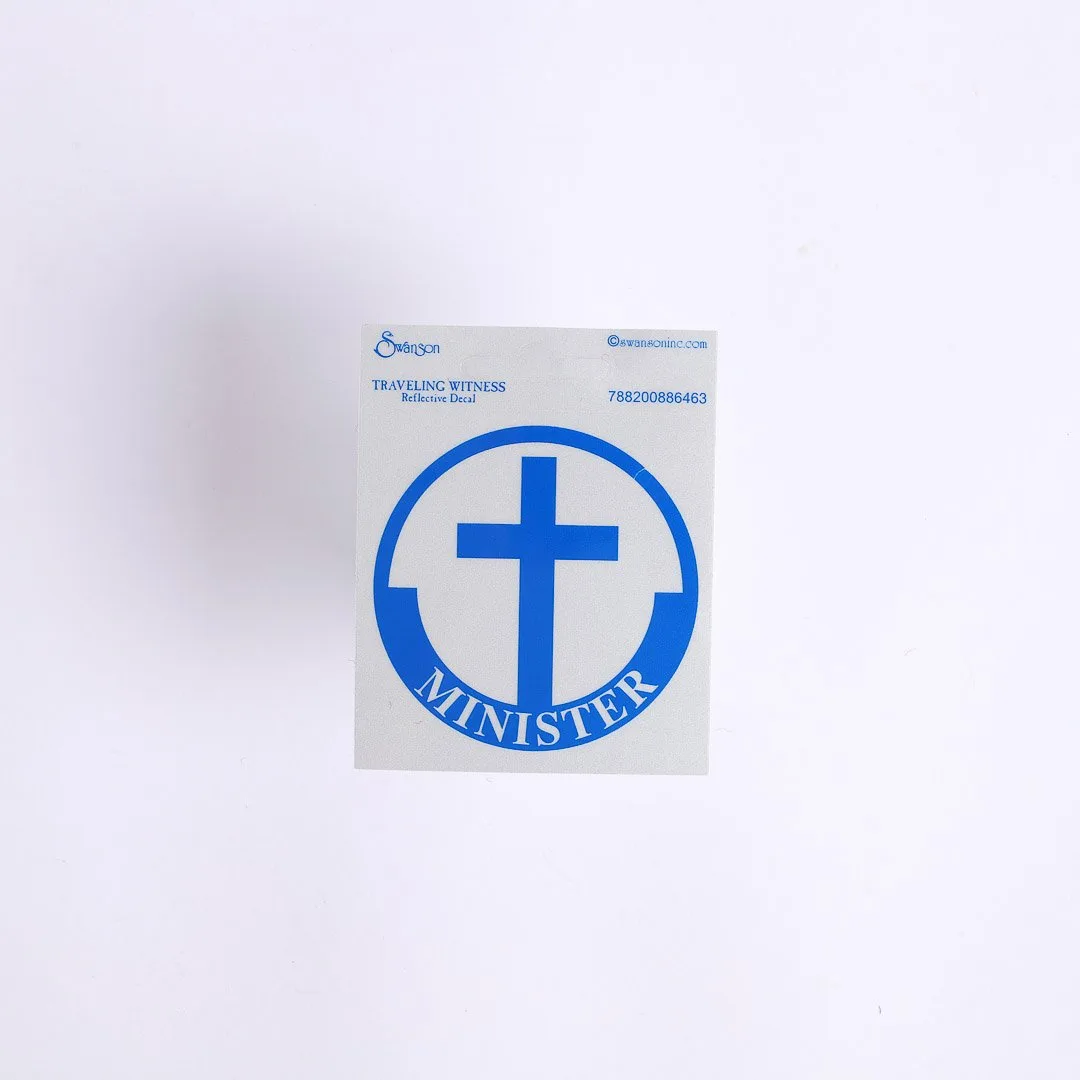 Minister Scotch Reflective Sticker Pk 6 | Swanson Christian Products
