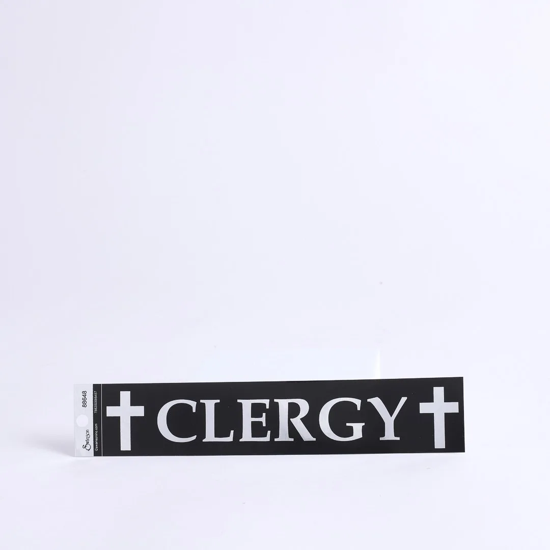 Decal Clergy Chrome Sticker Pk 6 | Swanson Christian Products