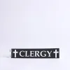 Decal Clergy Chrome Sticker Pk 6 | Swanson Christian Products