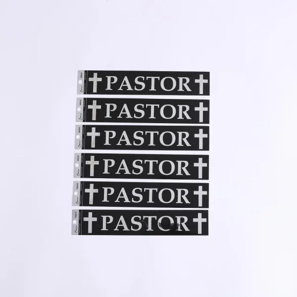 Decal Pastor Chrome Sticker Pk 6 | Swanson Christian Products
