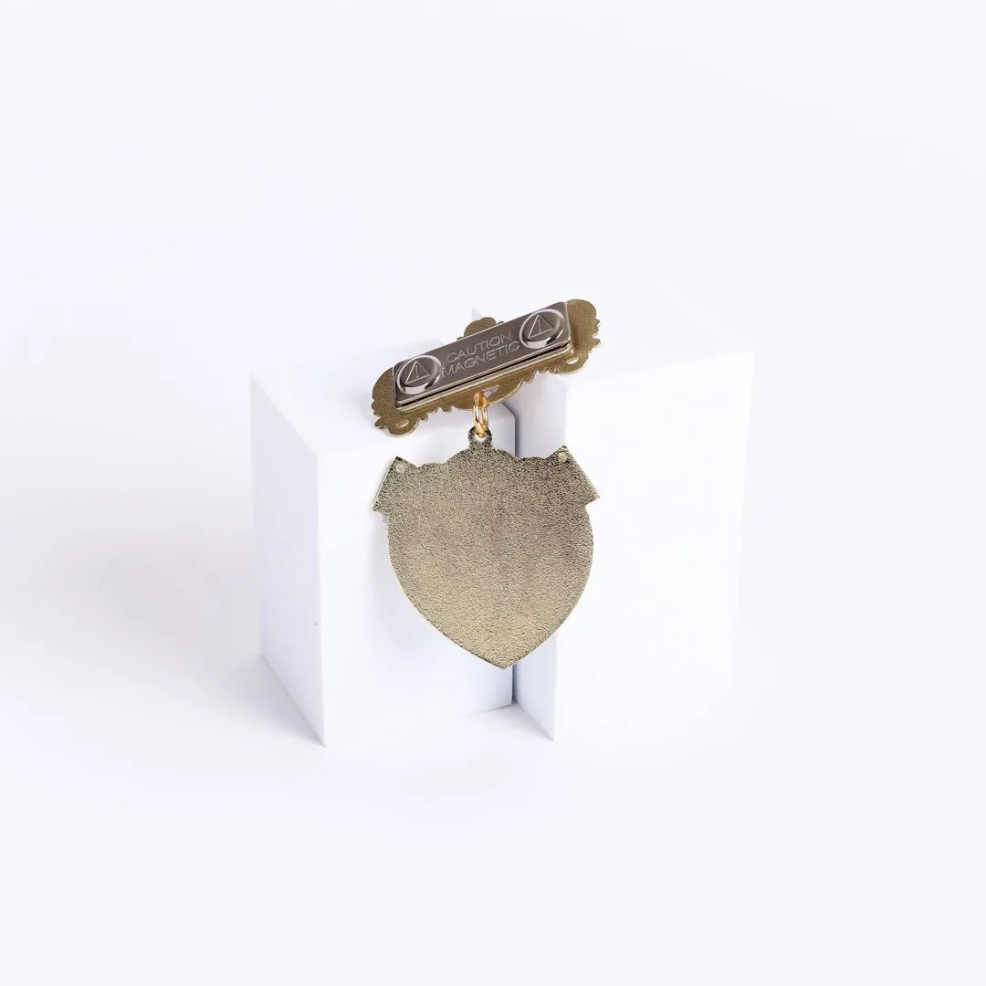 Badge Shield Greeter Ethnic Praying Hand Magnet- Swanson Christian Products