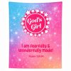 Gods girl pink kids blanket