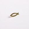Lapel Pin Open Fish- Gold- Swanson Christian Products