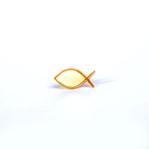 Lapel Pin Christian Fish – Gold – 6pk