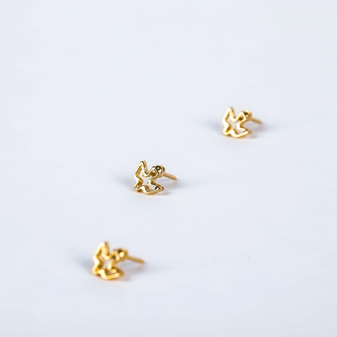 Open Dove Lapel Pin - Gold - Small - Pk6 | Swanson Christian Products